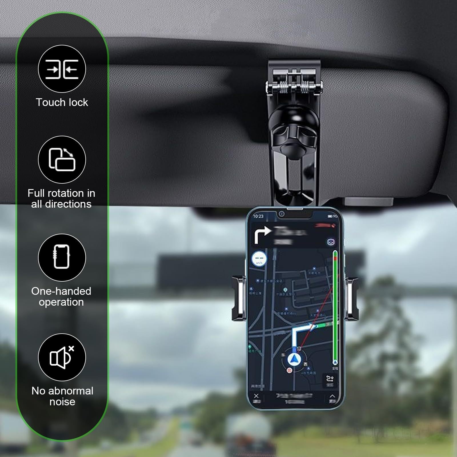 Coocoe PC Sun Visor Phone Holder